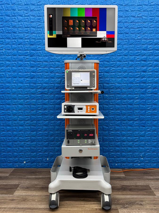 Used Smith & Nephew System Sony LED Monitor 26 Inch YOM: 2018 Smith & Nephew 660HD-E Image Management System YOM: 2021 Smith & Nephew LENS Integrated HD System YOM: 2018  Karl Storz Electronic Endoflator 264305 20  Smith & Nephew HD Camera Head 