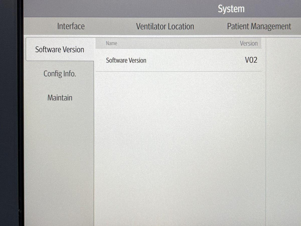 Used Mindray SV600 Ventilator YOM: 2020