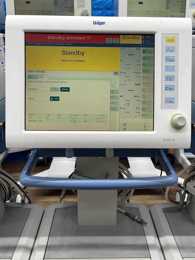 Used 9X Dräger Evita XL Ventilator