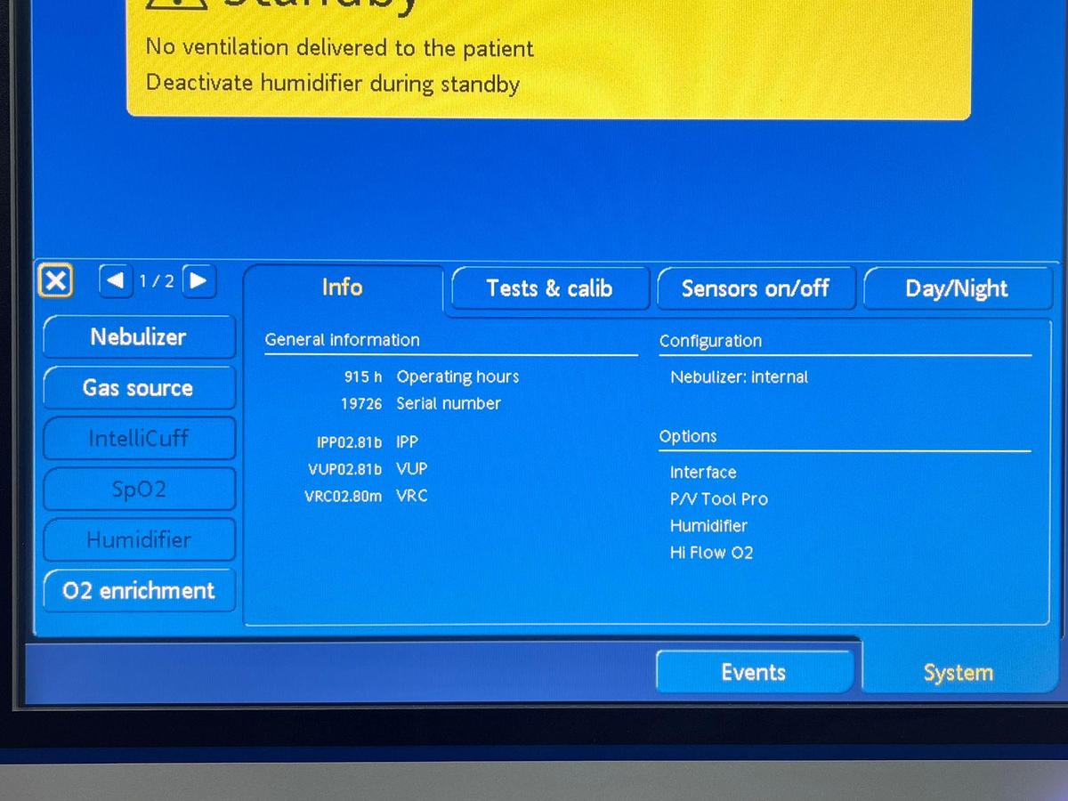 Used 13x Hamilton G5 Ventilator YOM: 2020 