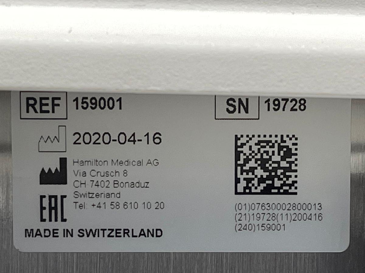 Used 13x Hamilton G5 Ventilator YOM: 2020 