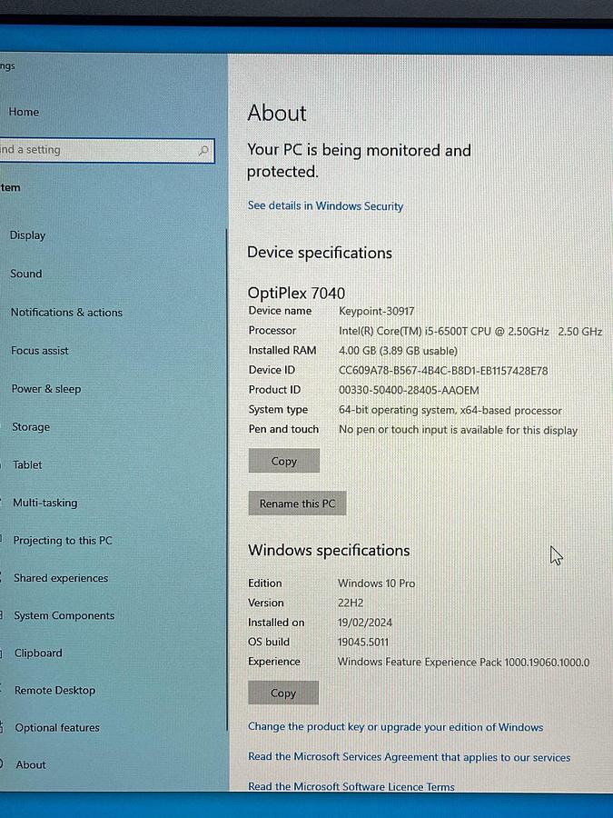 Used Keypoint G4 EMG  REF: 9031A070101 YOM: 2017