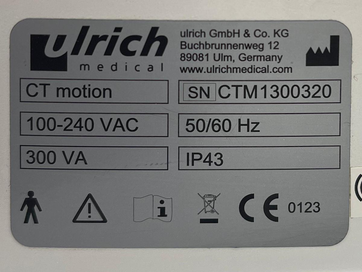 Used ULRICH Medical CT Motion Injector 