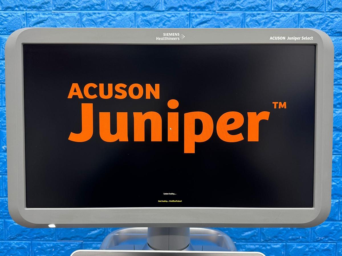 Used Siemens Healthineers Acuson Juniper Ultrasound YOM: 2018 Probe 10V4 YOM: 2018 16L4 YOM: 2019 18H5 YOM: 2018