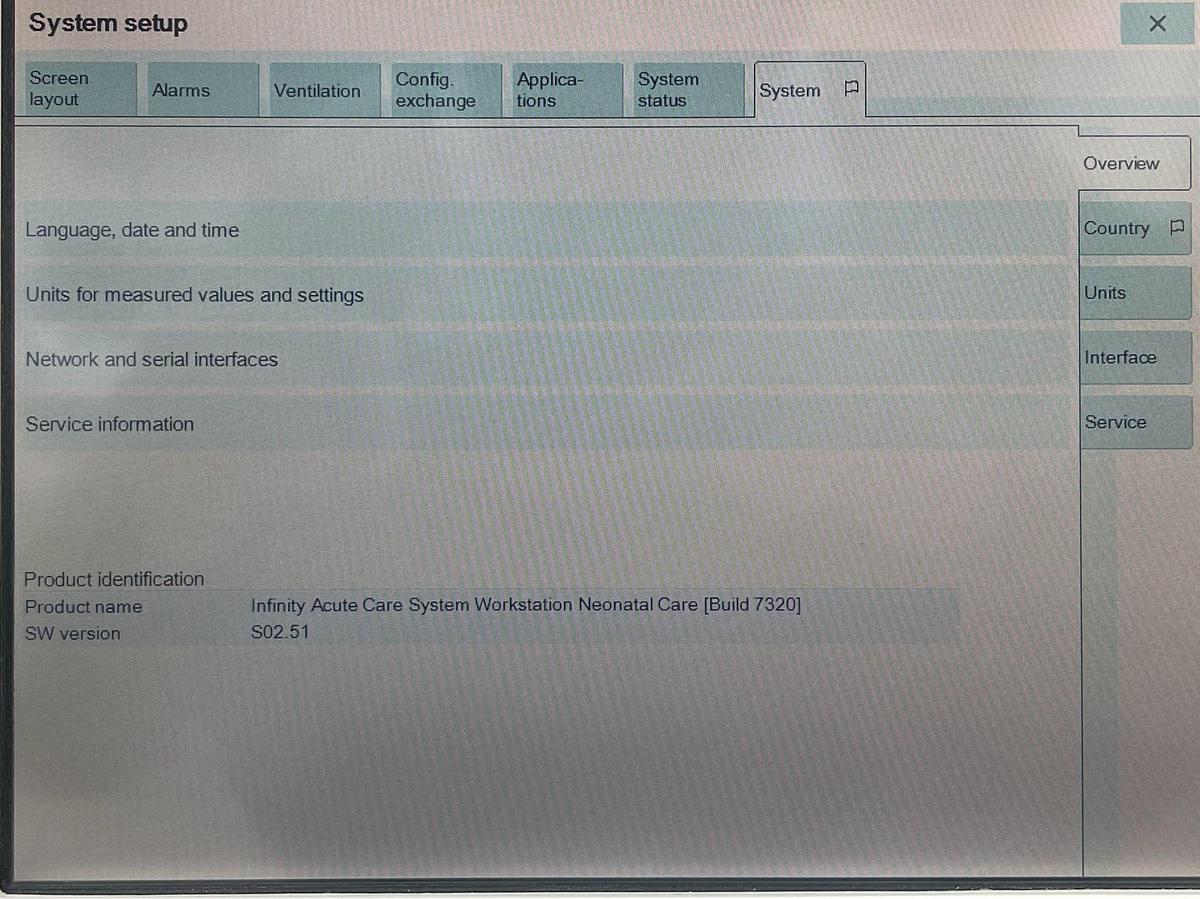 Used Drager Babylog VN500 YOM: 2016