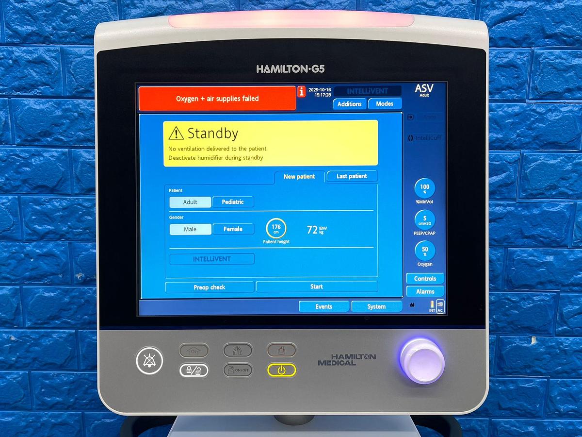 Used HAMILTON G5 Ventilator YOM: 2020