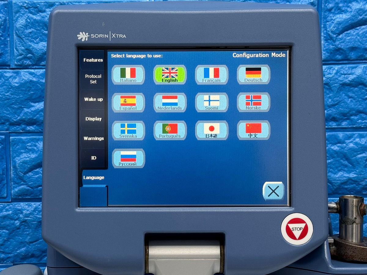 Used Sorin Xtra Auto Transfusion System REF: 75220 YOM: 2013 SN: BO22976  L13 Include Sorin Xvac Pump REF: 75306 YOM: 2015 SN: BO27119N15