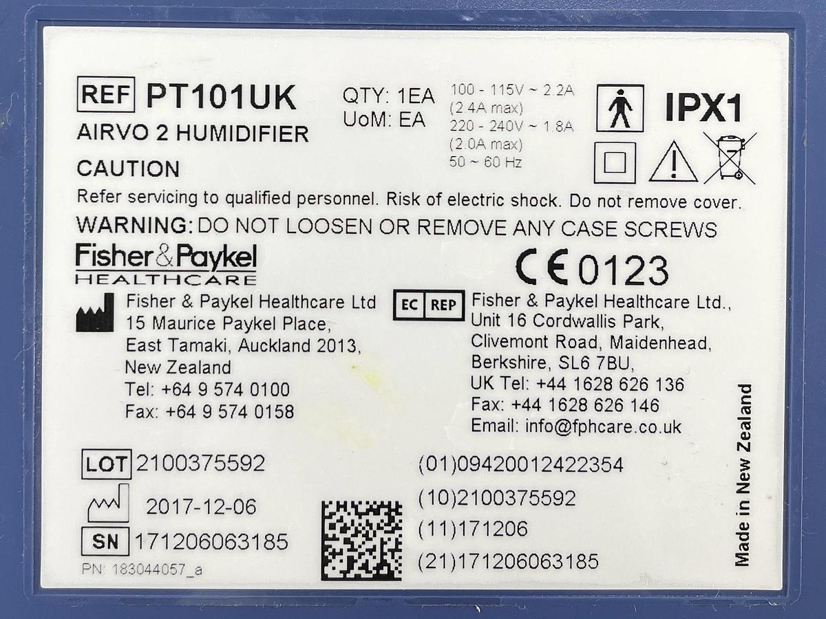 Used Fisher & Paykel Airvo 2, YOM: 2020