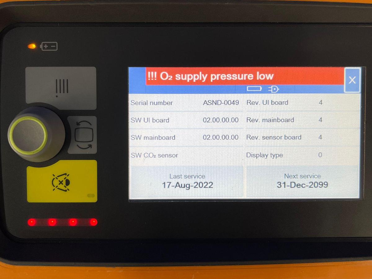 Used Dräger Oxylog VE300 Hours: 62 YOM: 2020