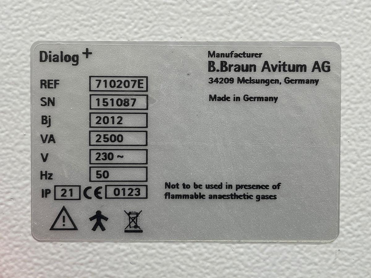Used B/Braun Dialog plus Adimea  YOM: 2012