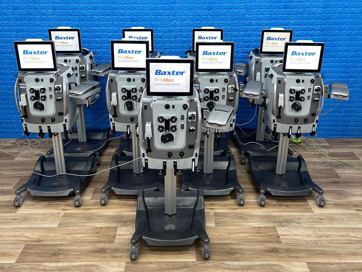 Used 9x Baxter PrismaX CRRT Dialysis Machines YOM: 2019