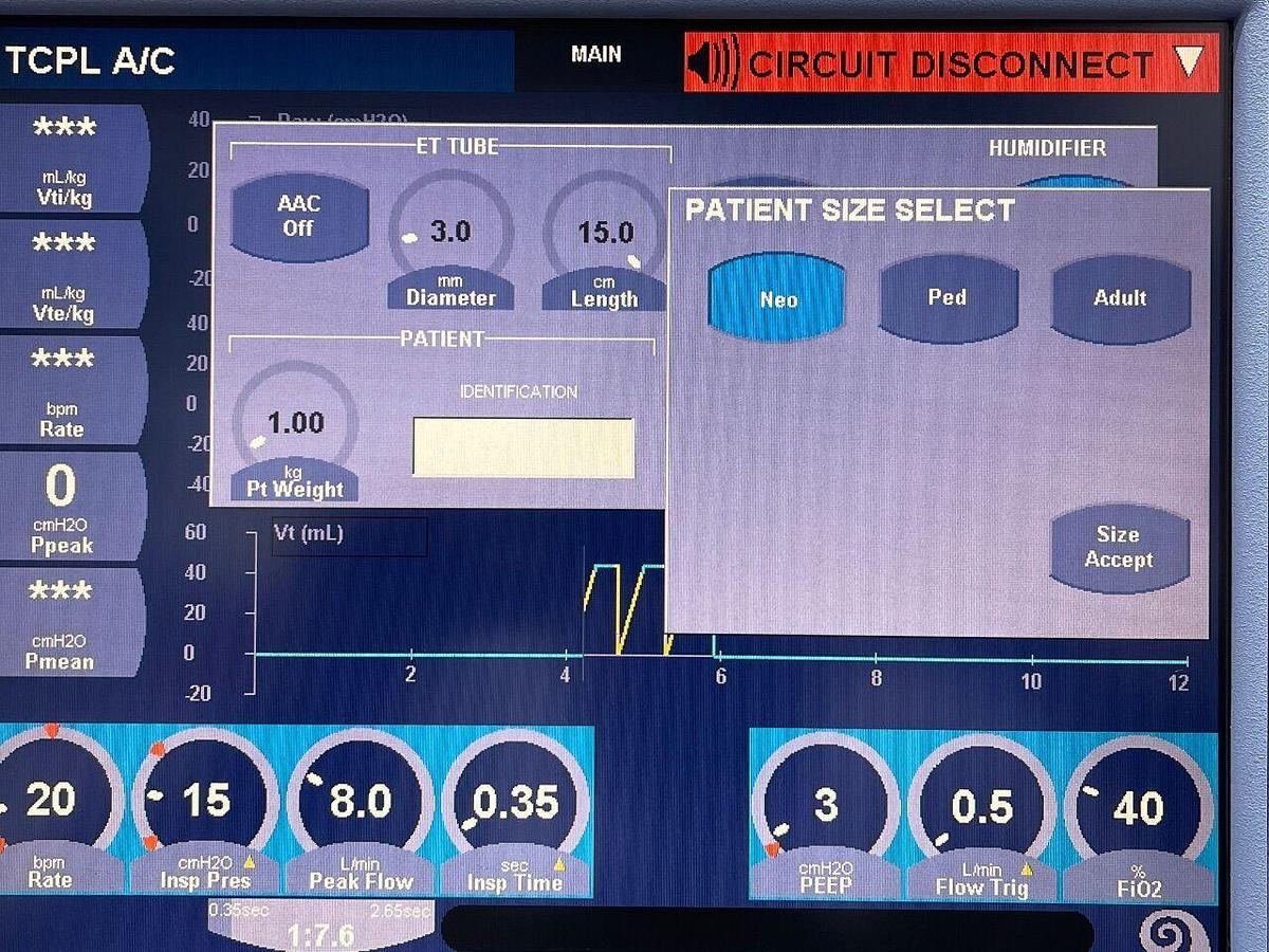 Used AVEA Viasys Ventilator