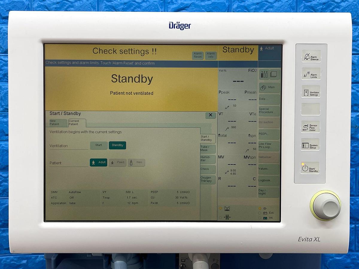 Used Dräger Evita XL Universal Ventilator
