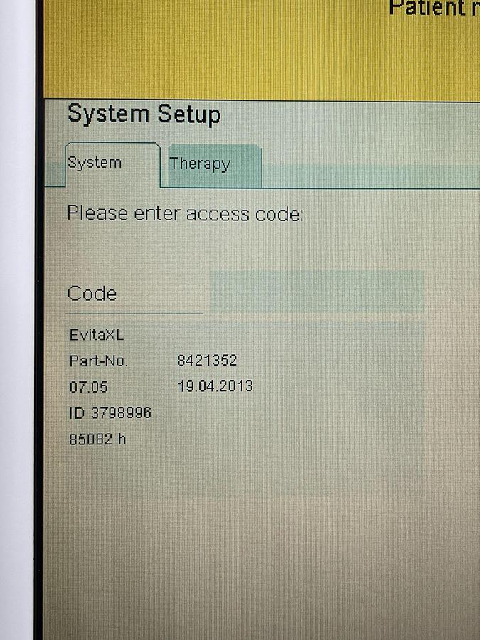 Used 9X Dräger Evita XL Ventilator