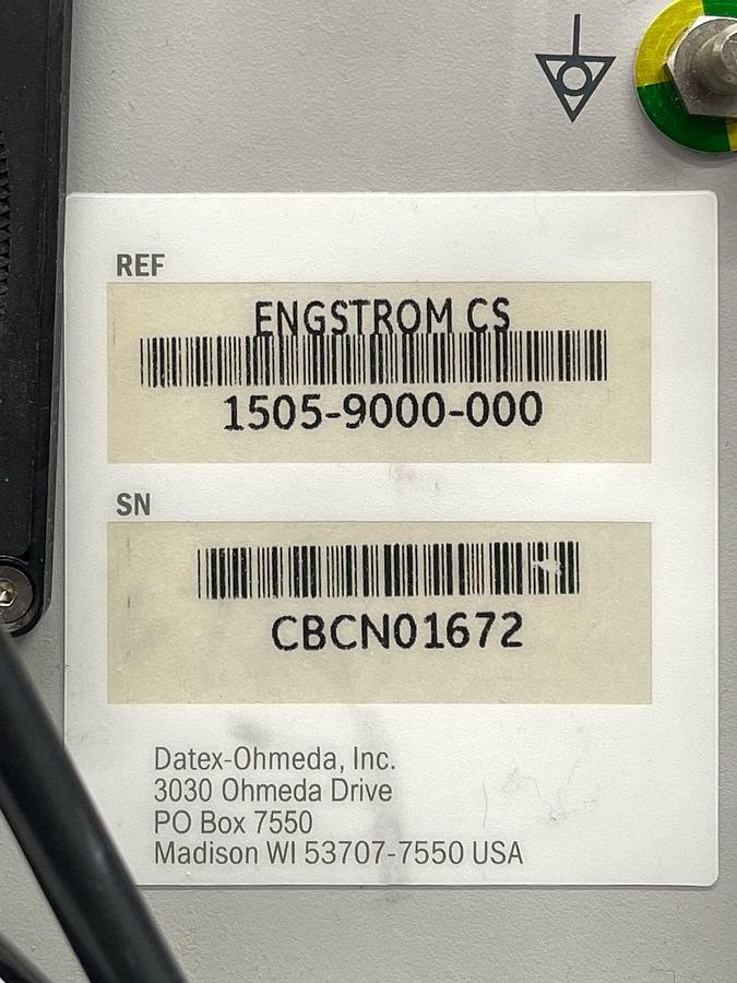Used GE Engstrom Ventilator SW: 06.01 Hours: 21227 YOM: 2009