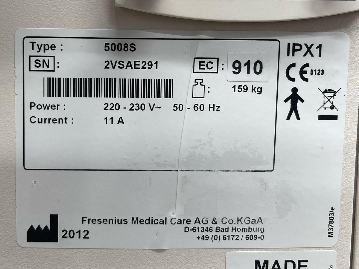 Used Fresenius 5008S YOM: 2012