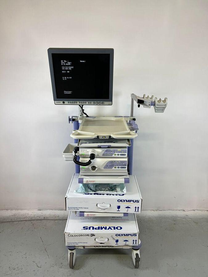 Used OLYMPUS CV-260SL complete Tower with GIF-H260 Gastro and CF-Q260DL Long Colonoscope Endoscope