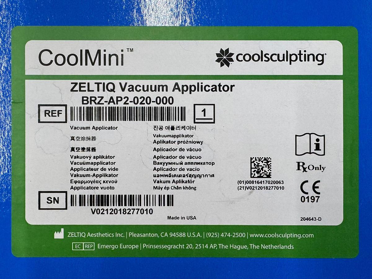 Used Zeltiq Coolsculpting Cryolipolysis Systems YOM: 2015