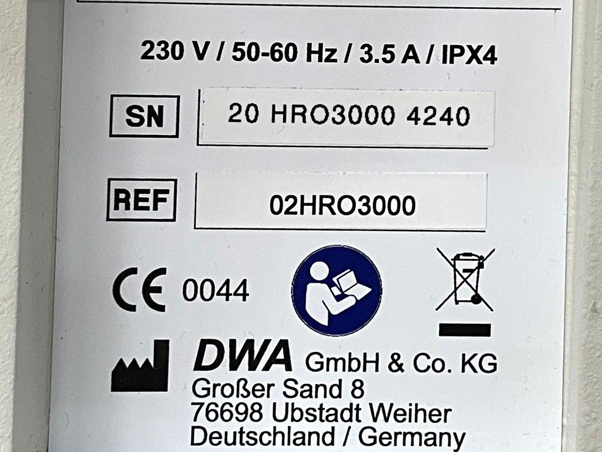 Used DWA HemoRO 3000 REF: 02HRO3000 -4 pieces Dialysis Pump