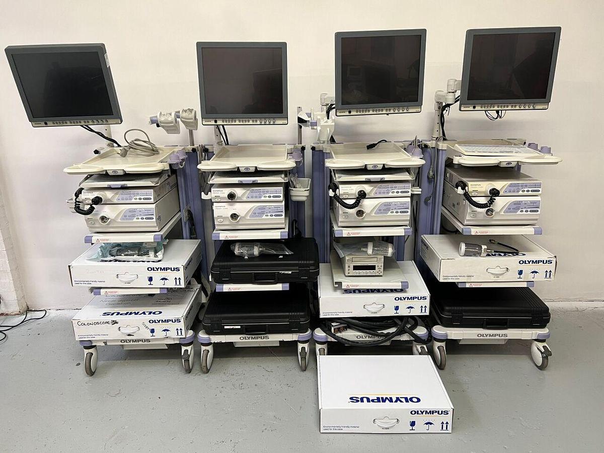 Used OLYMPUS CV-260SL complete Tower with GIF-H260 Gastro and CF-Q260DL Long Colonoscope Endoscope
