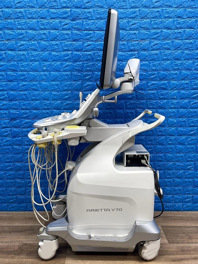 Used Hitachi Aloka Arietta V70 Ultrasound  YOM: 2016 With 5x Probes