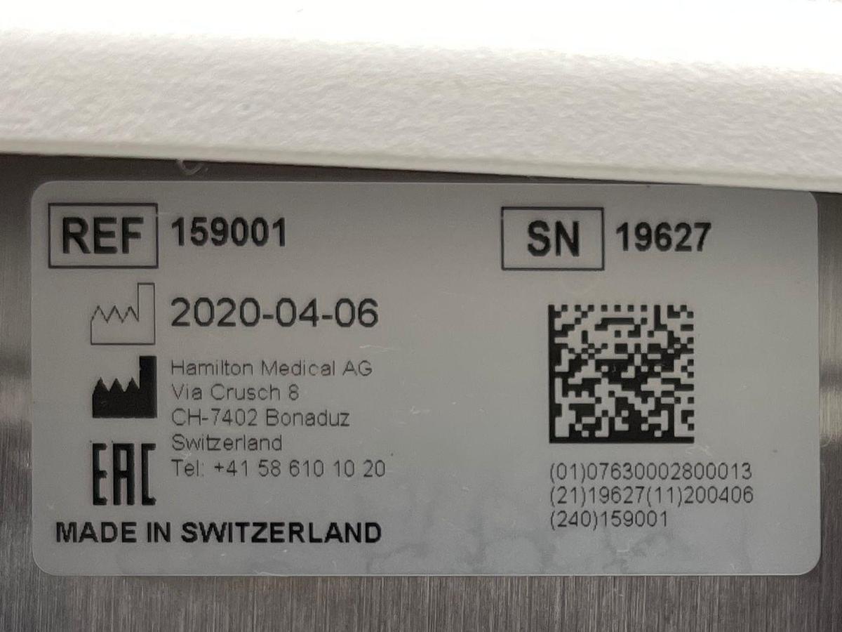 Used Hamilton G5 Ventilator YOM: 2020