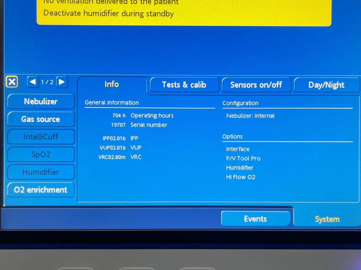 Used  Hamilton G5 Ventilator YOM: 2020 