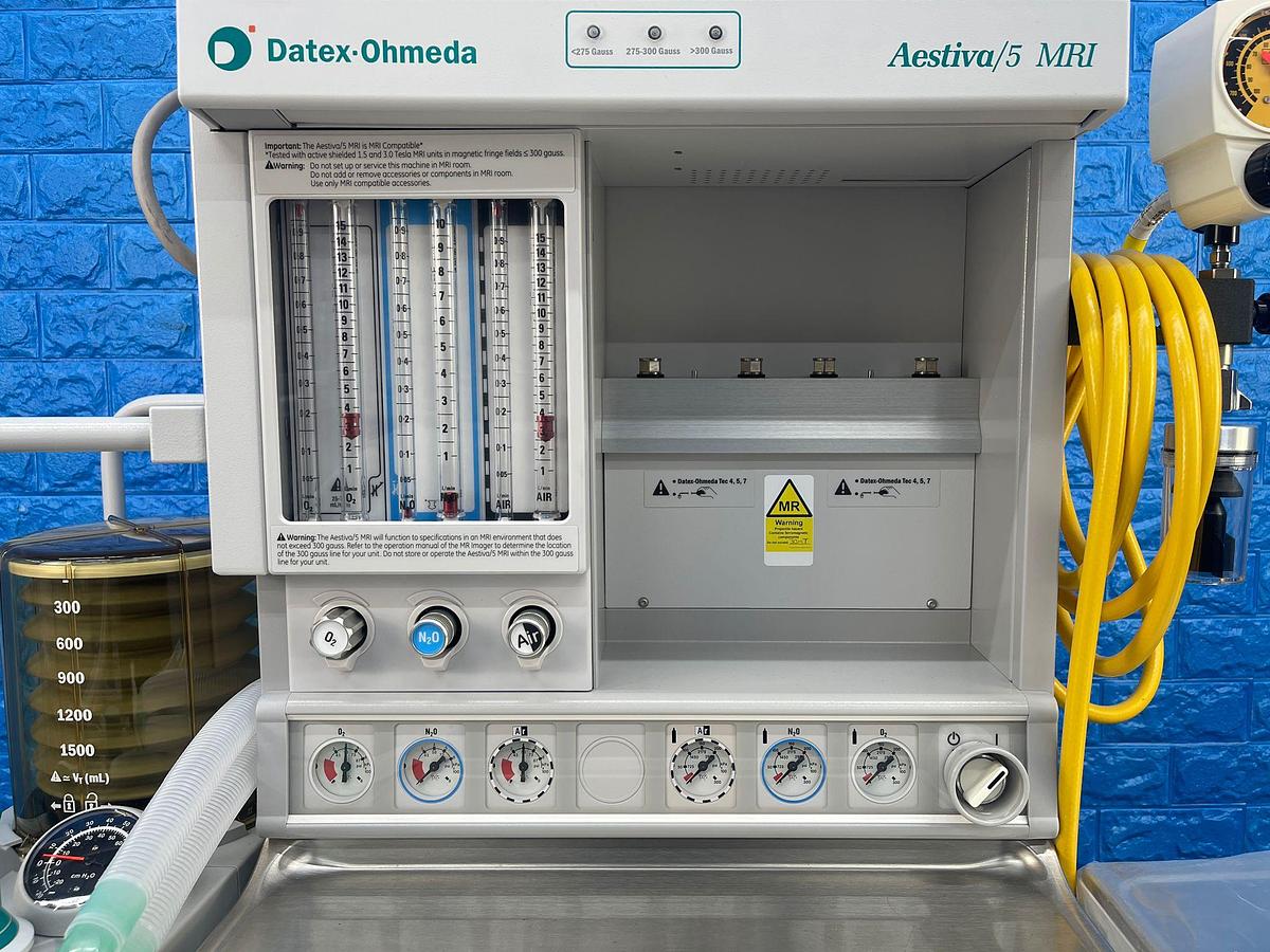 Used GE Datex Ohmeda Aestiva/5 MRI YOM: 2013 SN: AMTT02084