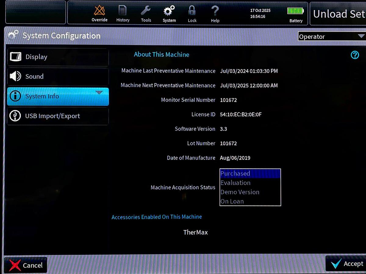 Used 9x Baxter PrismaX CRRT Dialysis Machines YOM: 2019