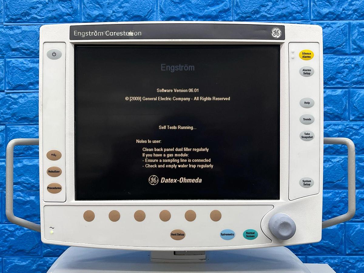 Used GE Engstrom Ventilator SW: 06.01 Hours: 21227 YOM: 2009