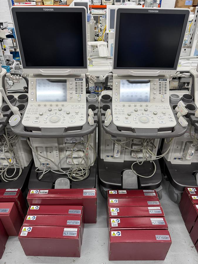 Used TOSHIBA Aplio 500 Ultrasound.  7 Units YOM: 2015 and 1 Unit YOM: 2016