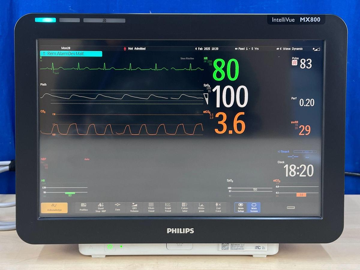 Used Philips IntelliVue MX800 Patient Monitor YOM: 2012