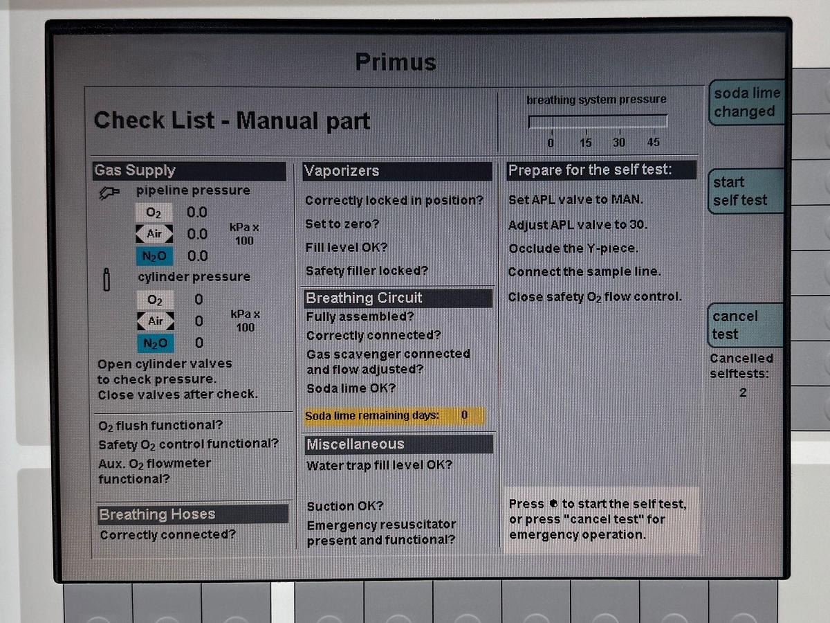 Used Dräger Primus Anaesthesia YOM: 2008 