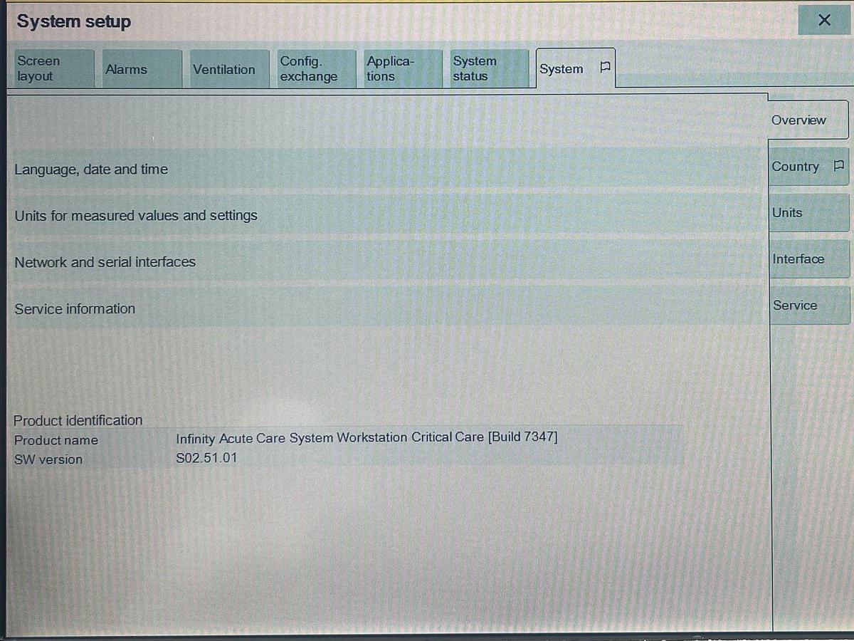 Used Dräger Evita InfinityV500 Ventilator, YOM: 2014