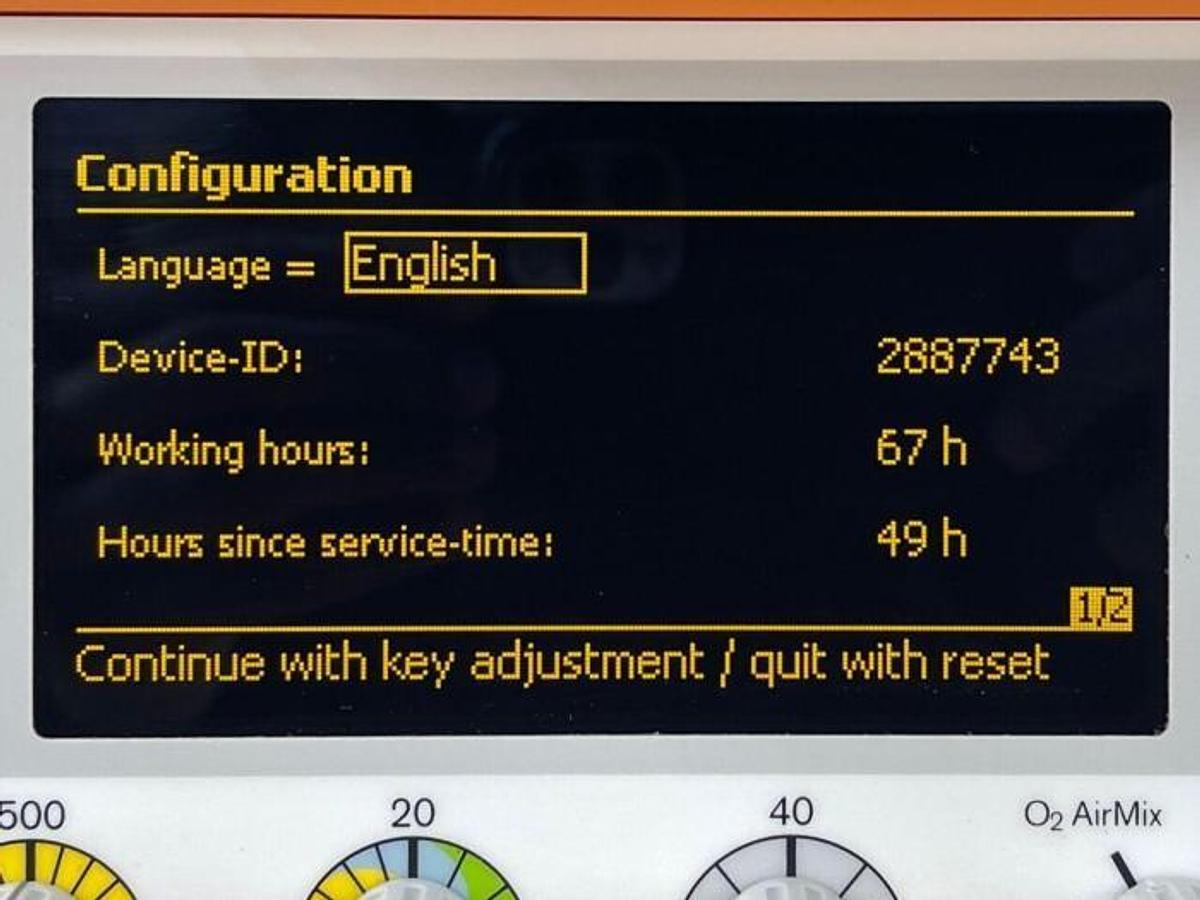 Used 2013 - DRAGER Oxylog 2000 plus