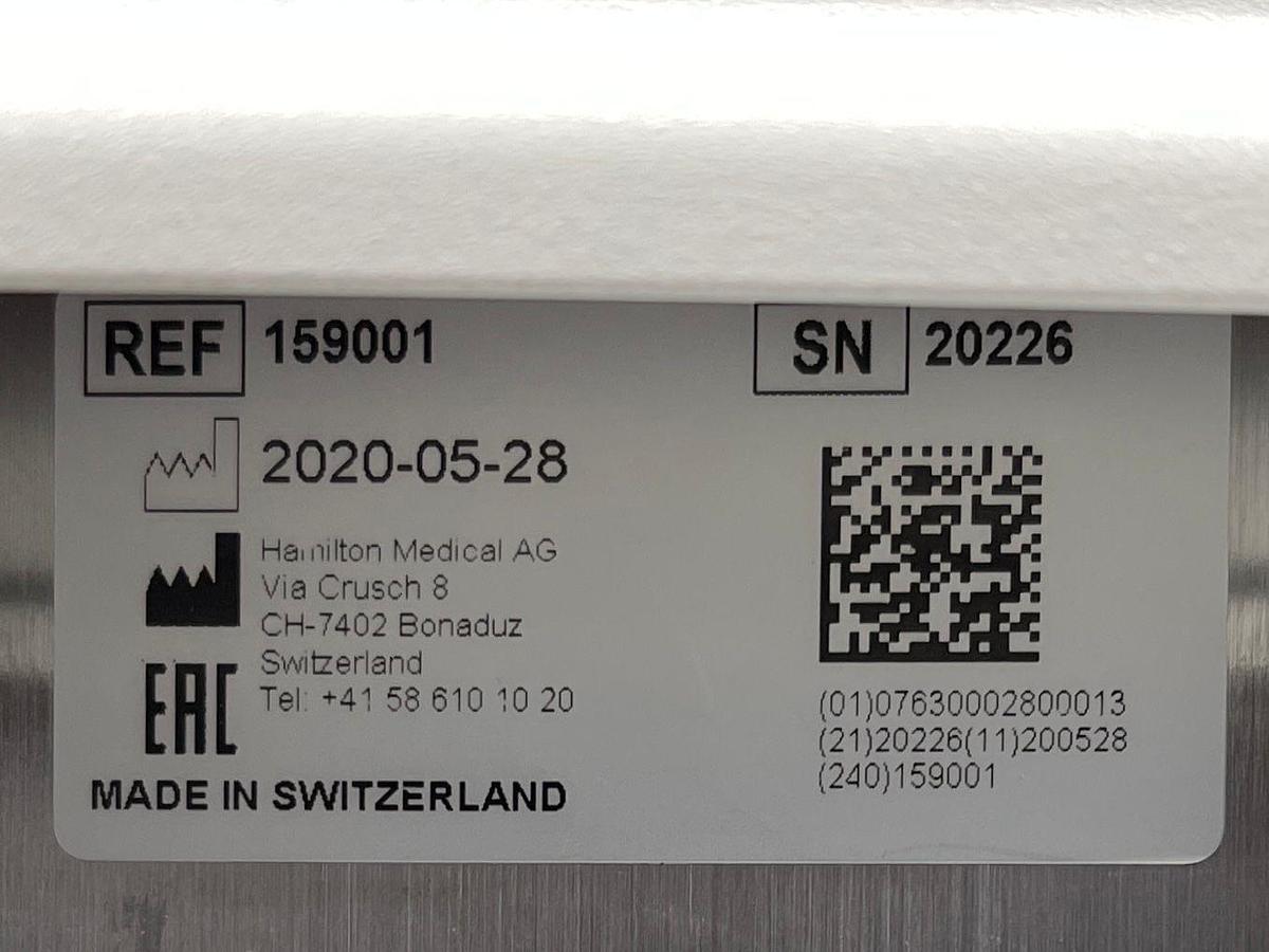 Used Hamilton G5 Ventilator YOM: 2020, YOM: 2020