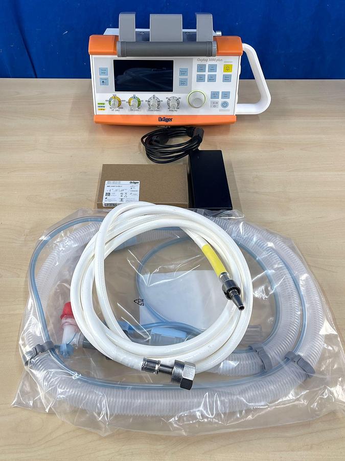 Used Dräger Oxylog 3000 Plus  YOM: 2019  Brand New Battery