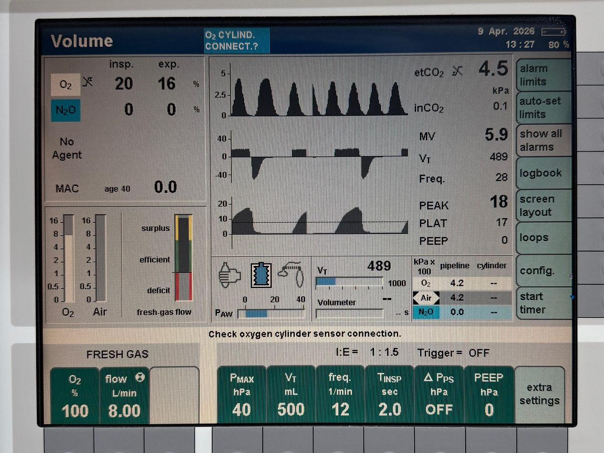 Used Dräger Primus Anaesthesia  YOM: 2008 