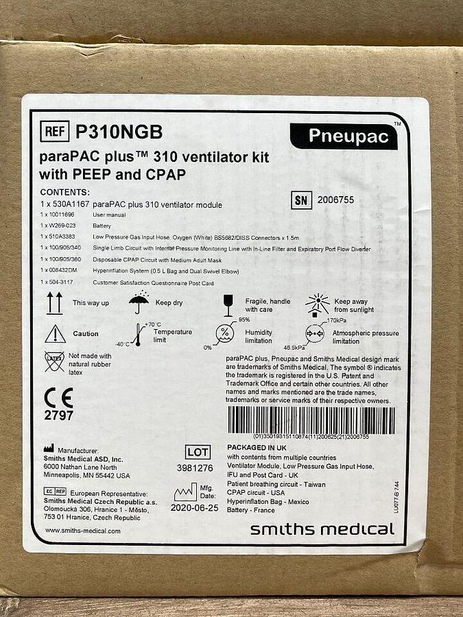 PNEUPAC ParaPac plus 310