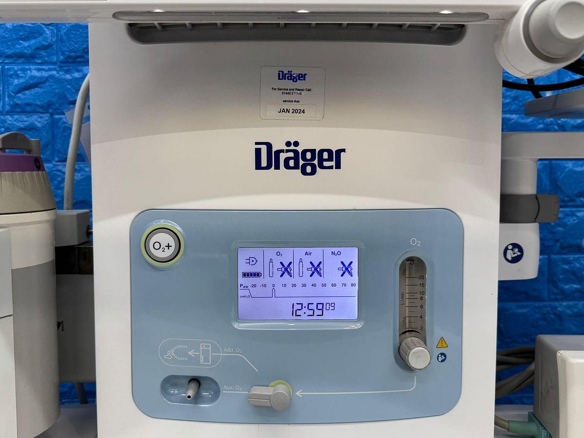 Used Dräger Perseus A500 Anesthesia YOM: 2015 