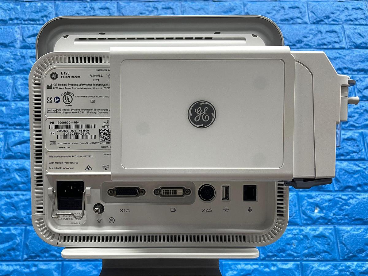 Used GE B125 Patients Monitor YOM: 2020 Include E-miniC Gass Module Without battery.
