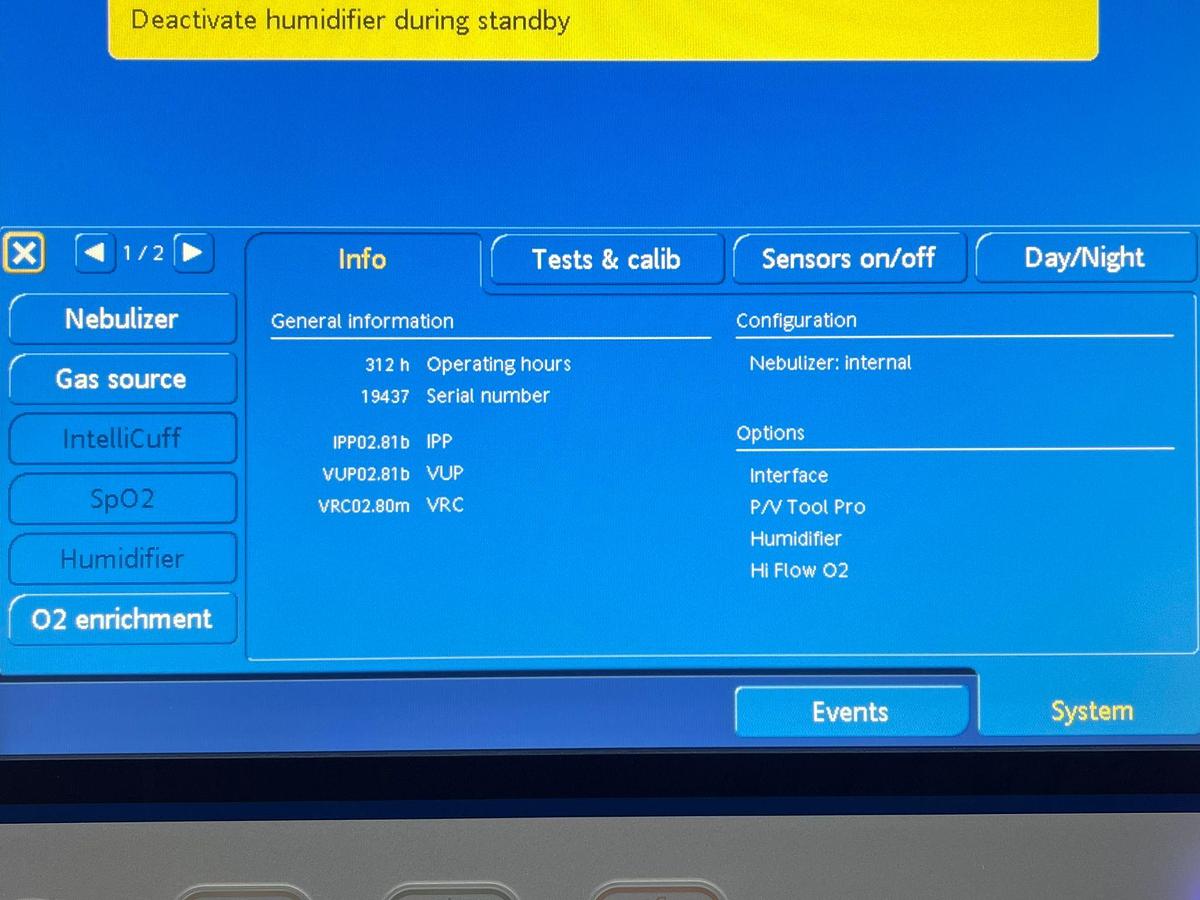 Used 13x Hamilton G5 Ventilator YOM: 2020 