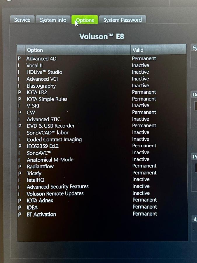 Used GE Voluson E8 Ultrasound YOM: 2019  Probes  - C1-6-D YOM: 2019 - C2-9-D YOM: 2014 - IC5-9-D 