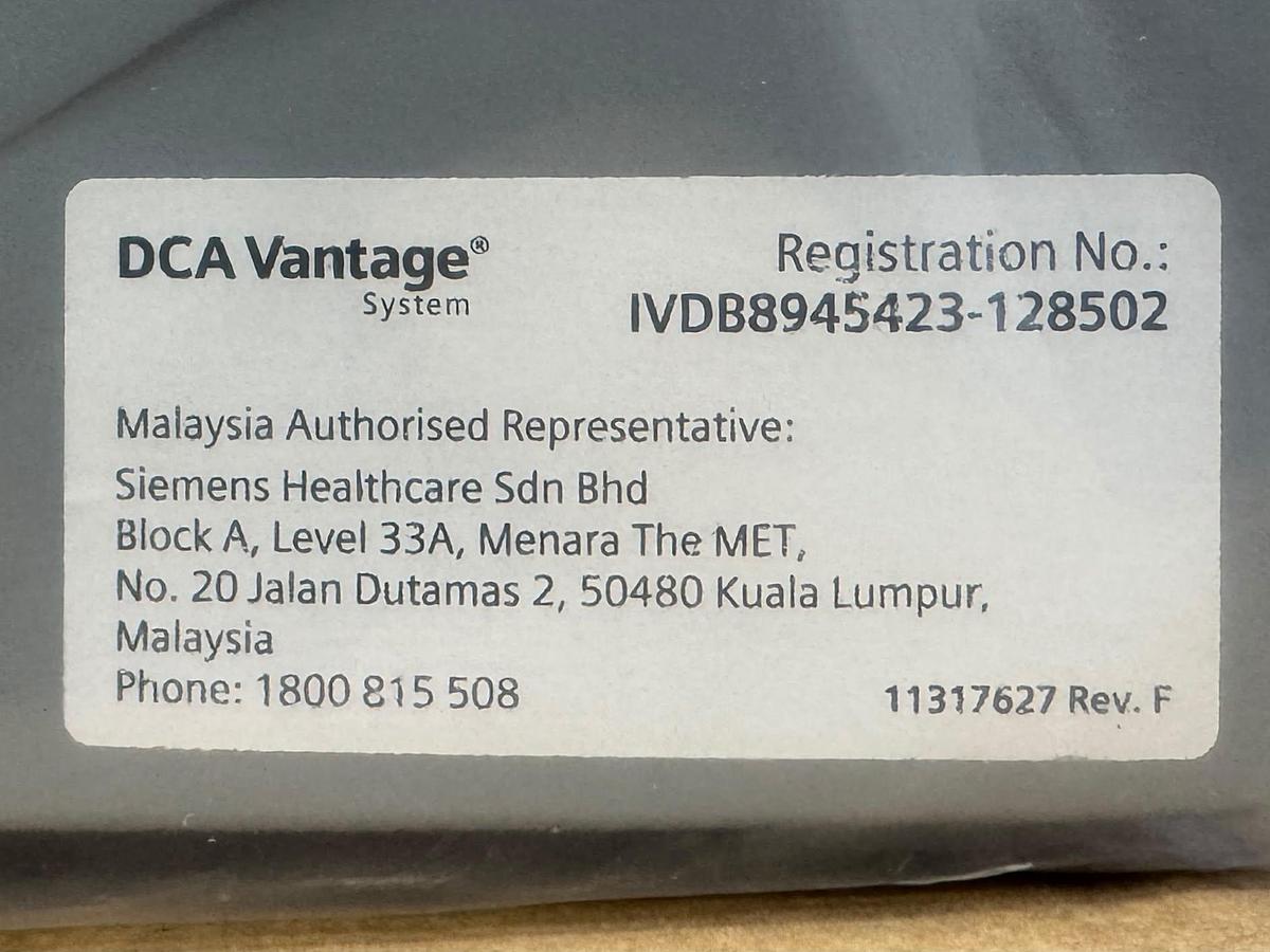 Used Siemens DCA Vantage Analyzer System REF: 06651932 (5075WW) YOM: 2025