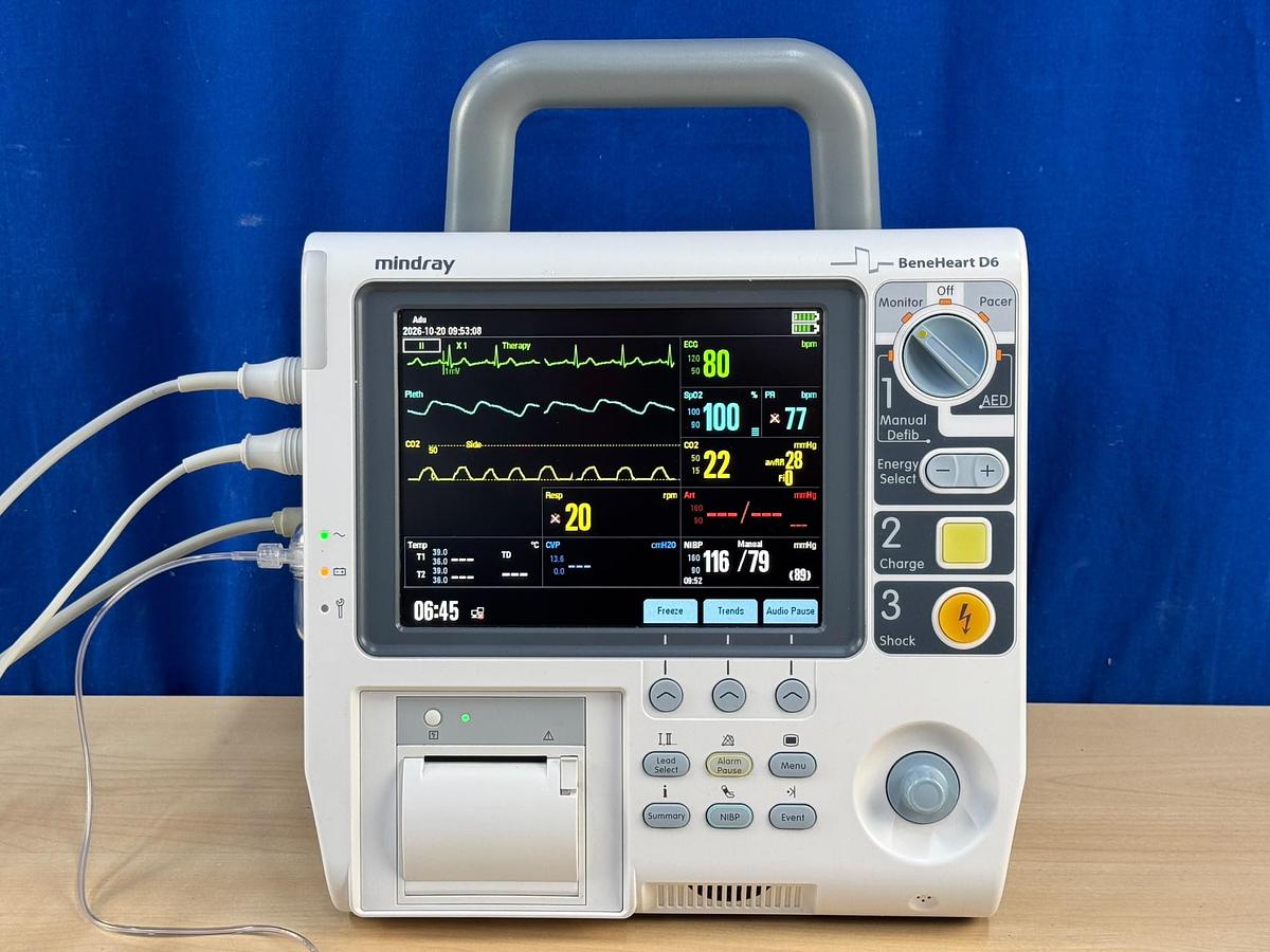 Used Mindray BeneHeart D6 Defibrillator