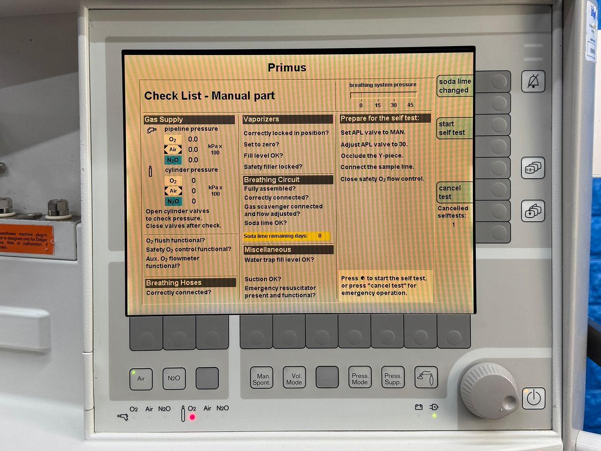 Used Dräger Primus Anaesthesia  YOM: 2013 