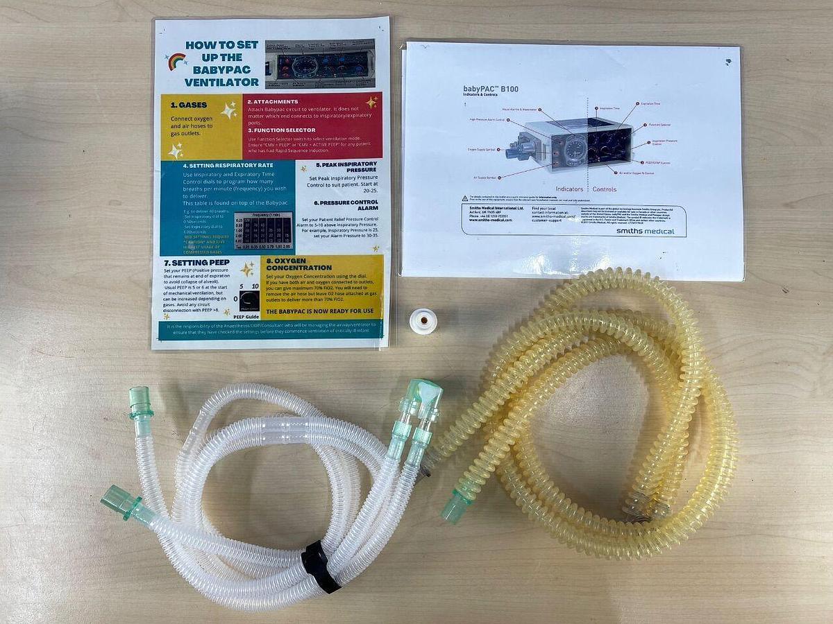 Used SMITHS Pneupac Baby Pac 100 Ventilator
