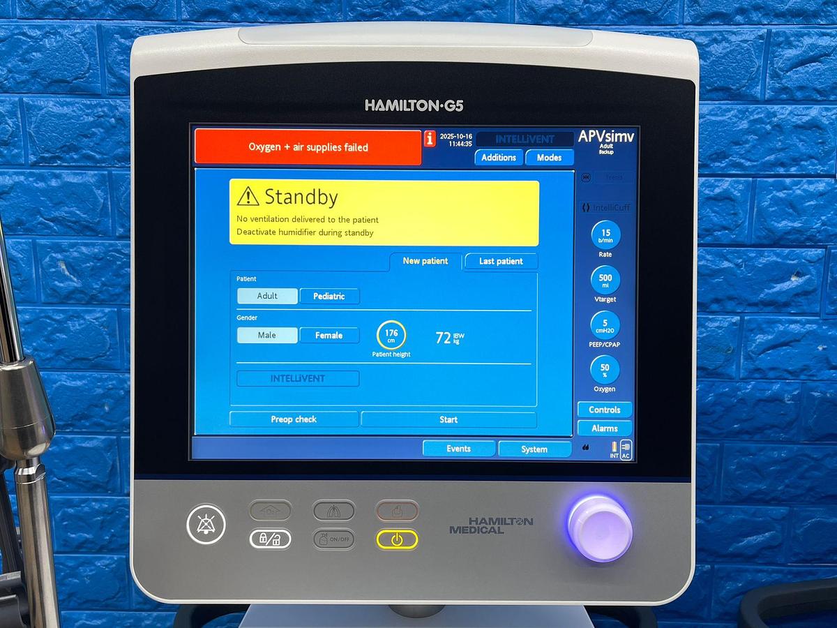 Used Hamilton G5 Ventilator YOM: 2020