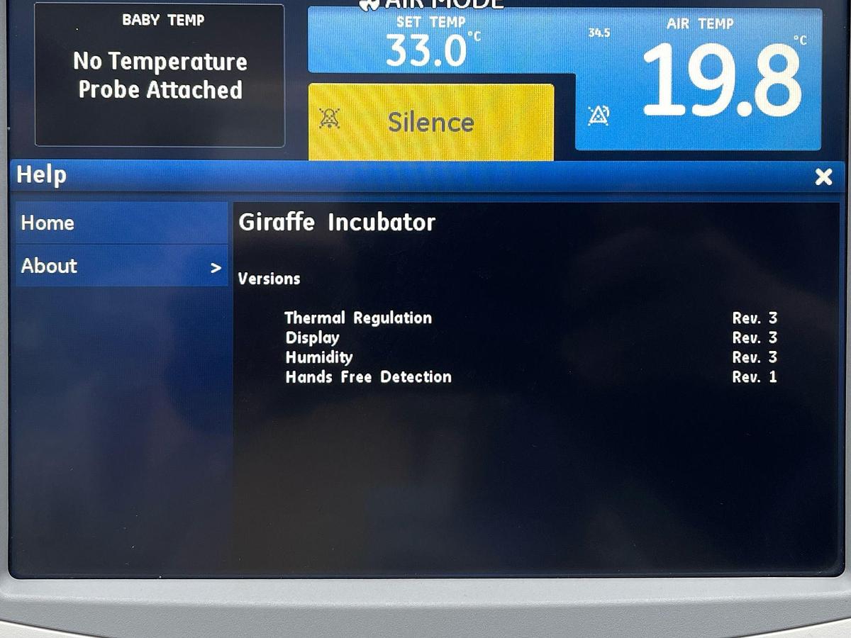 Used GE Giraffe YOM: 2018 Infant Incubator