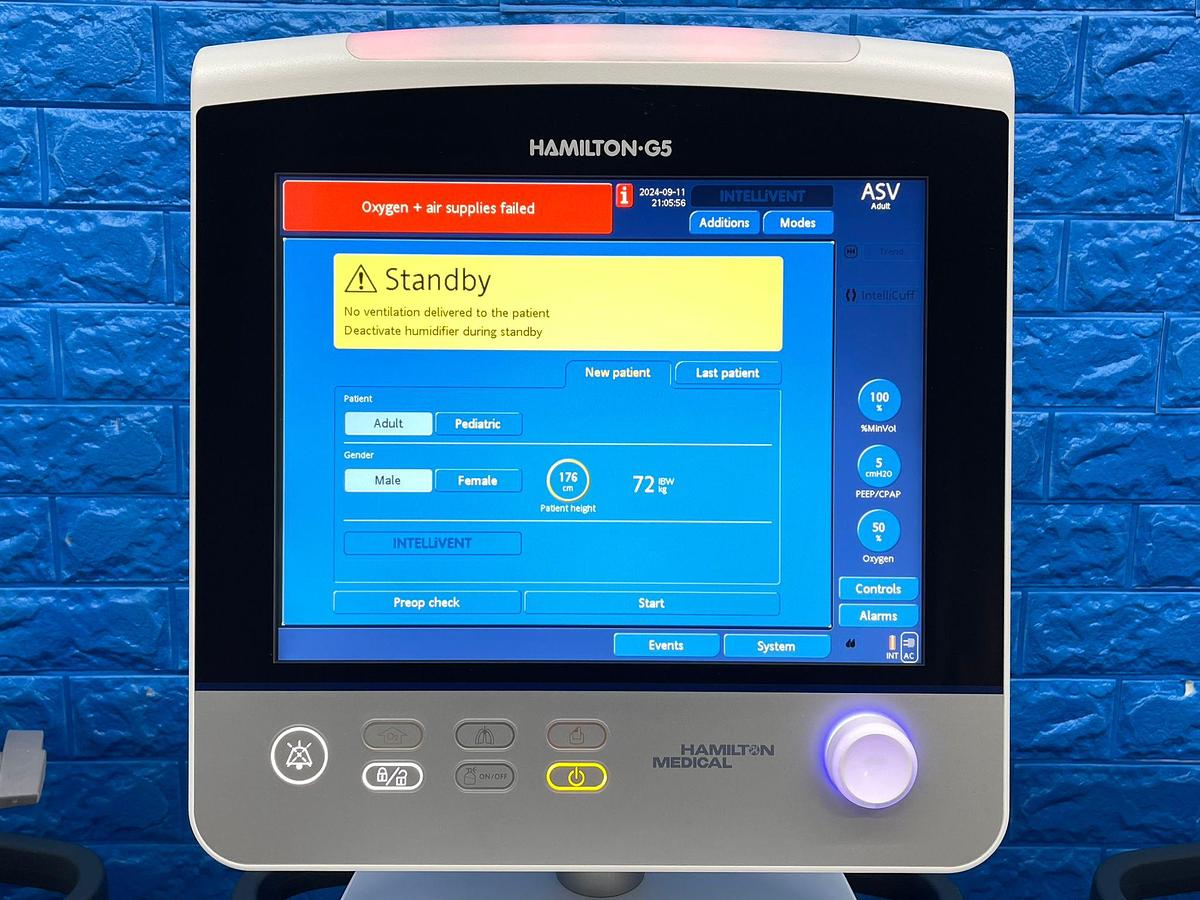Used  Hamilton G5 Ventilator YOM: 2020 